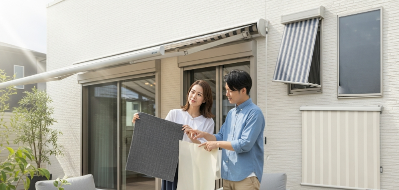 外壁サンシェード取り付けアイデア3選と応用編！