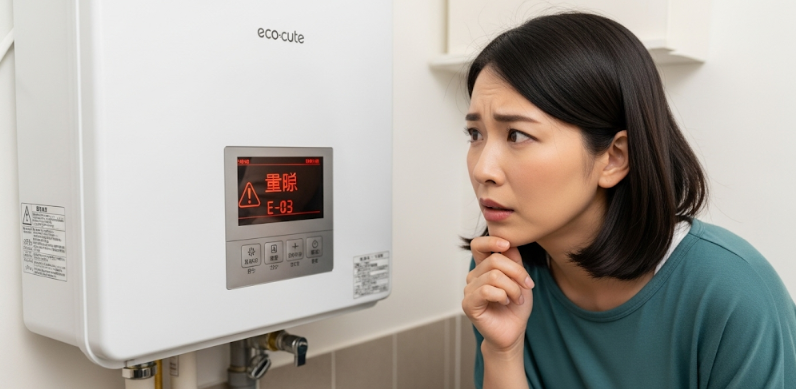 パナソニックのエコキュートでのエラーが解除できない時の対処法