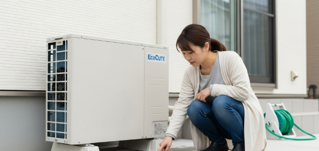 エコキュートの室外機からの水漏れを自分で対処する方法や修理費用目安や相場