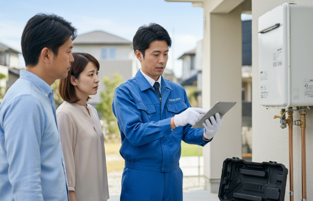 給湯器がガス臭い時！外が臭い時の交換・修理費用