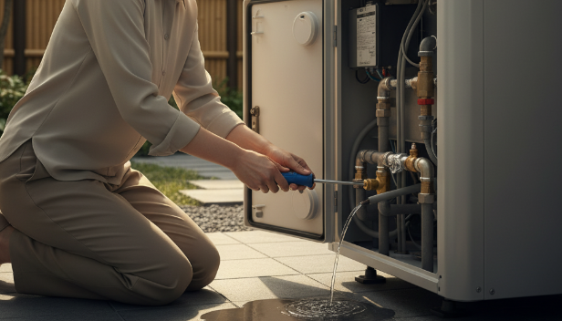 エコキュートの水漏れはどこに連絡する？まず応急処置と症状確認