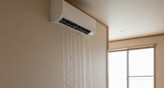 クーラーから水が漏れるのはなぜ？原因と症状別7選
