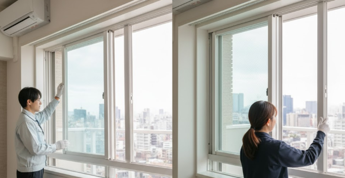 マンションで窓を閉めたら音がするのはなぜですか？
