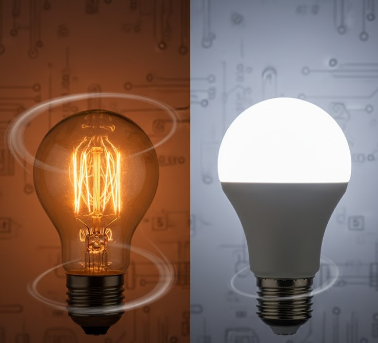 白熱電球とLEDの電気代を比較