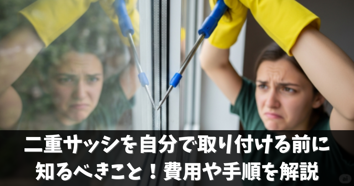 二重サッシを自分で取り付ける前に知るべきこと！費用や手順を解説