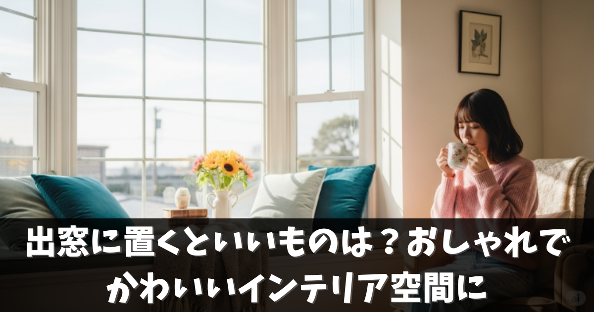 出窓に置くといいものは？おしゃれでかわいいインテリア空間に