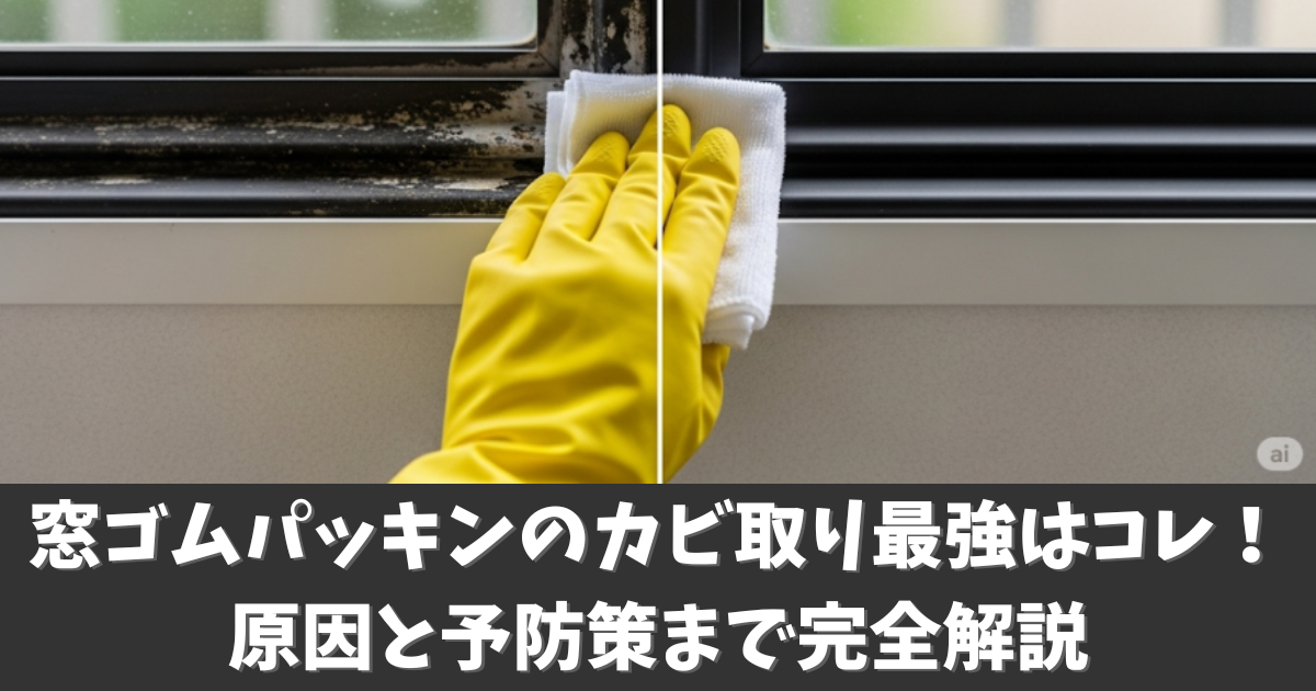 窓ゴムパッキンのカビ取り最強はコレ！原因と予防策まで完全解説