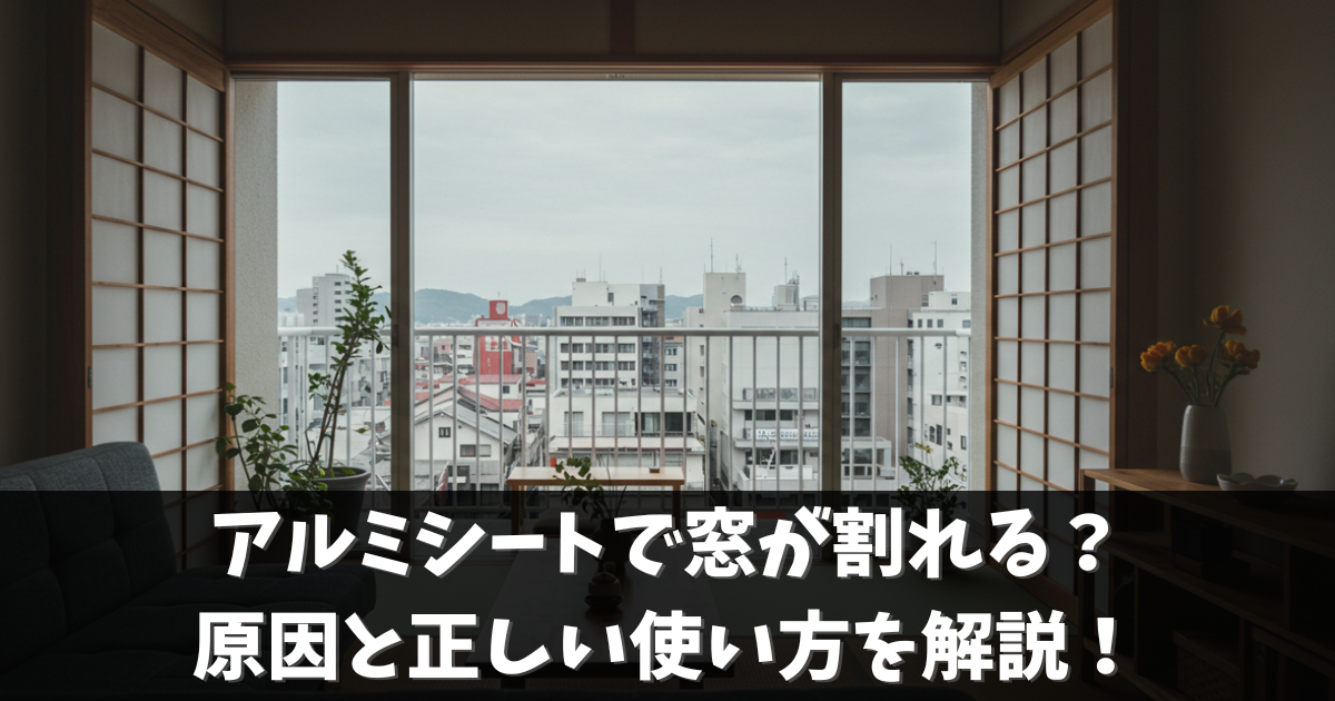 アルミシートで窓が割れる？原因と正しい使い方を解説！