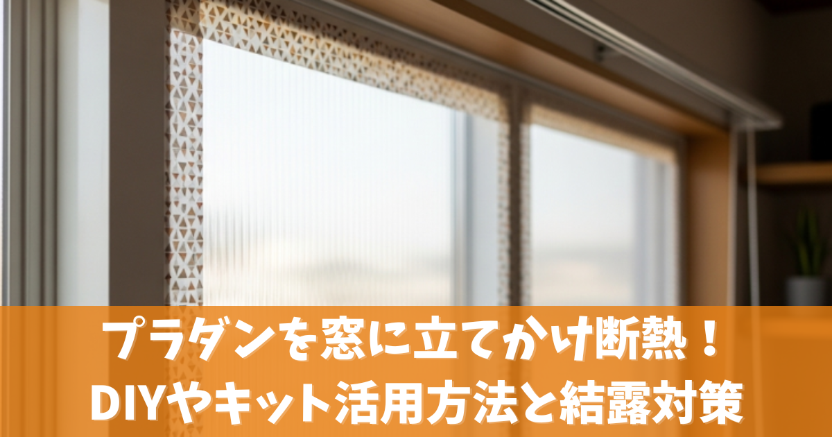 プラダンを窓に立てかけ断熱！DIYやキット活用方法と結露対策