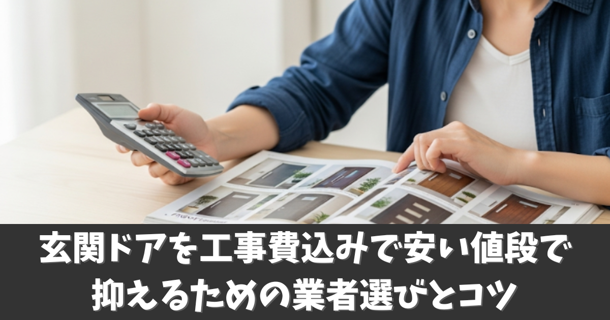 玄関ドアを工事費込みで安い値段で抑えるための業者選びとコツ