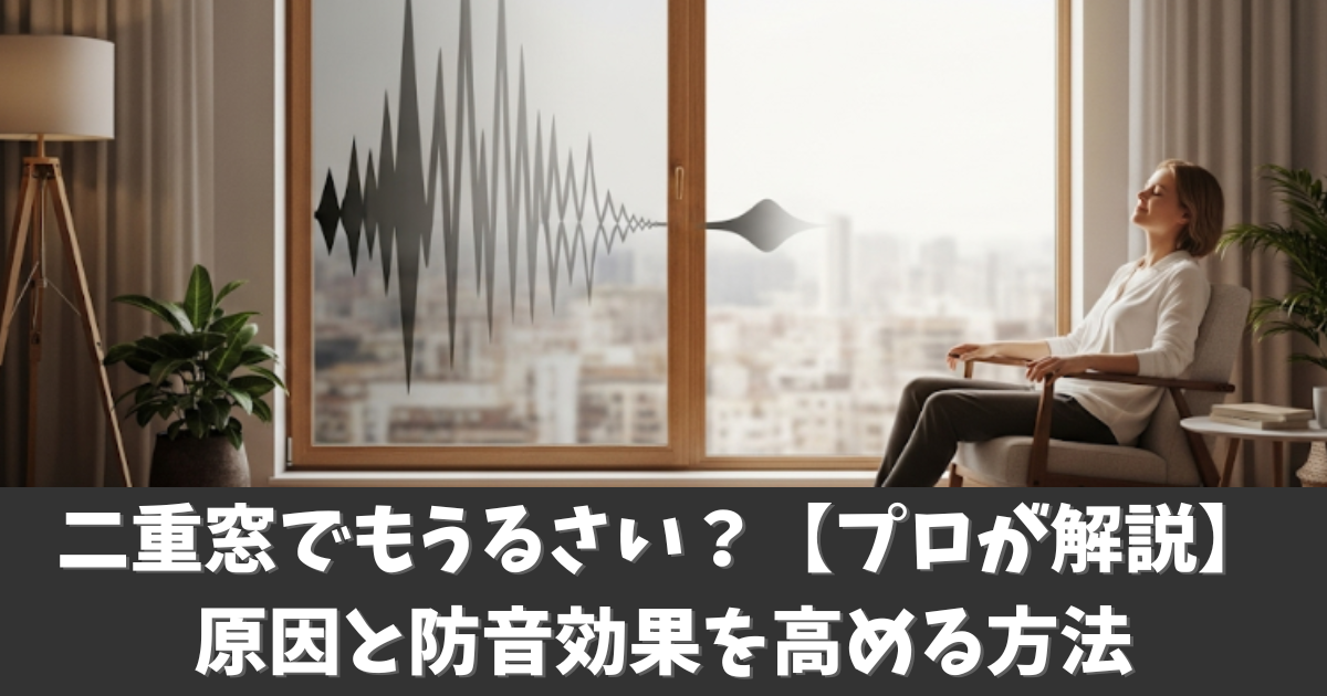 二重窓でもうるさい？【プロが解説】原因と防音効果を高める方法