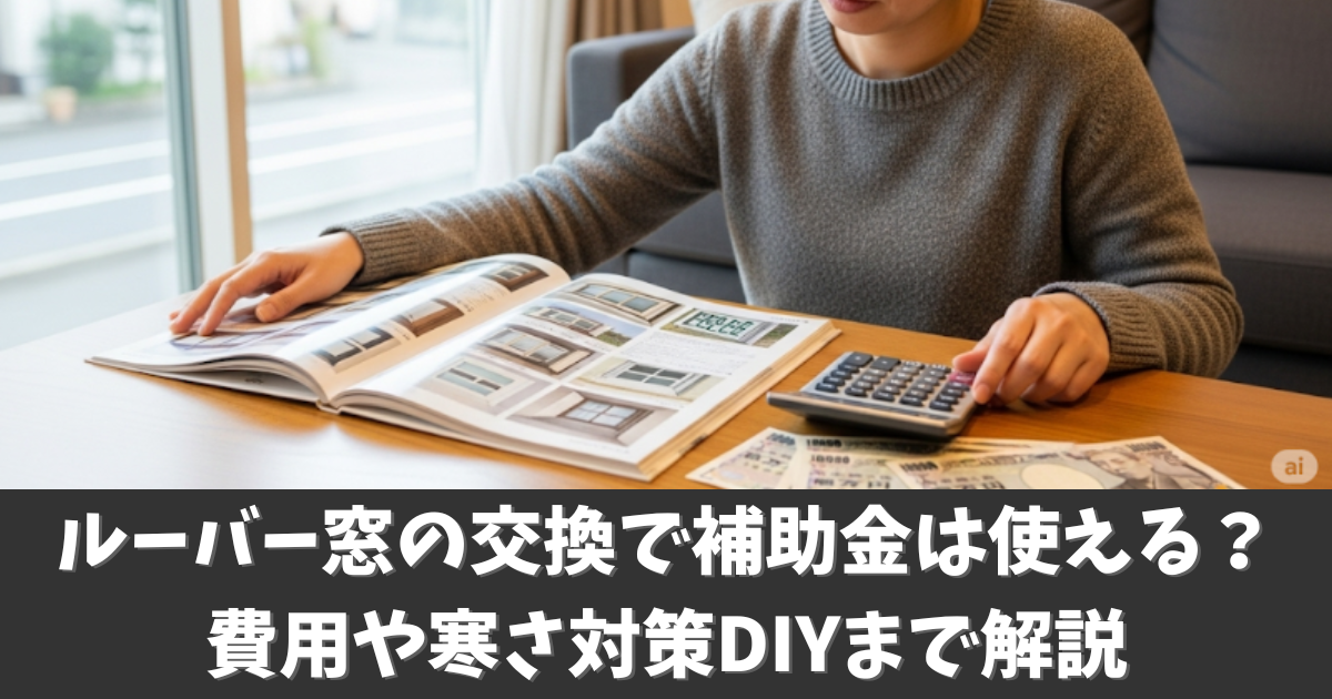 ルーバー窓の交換で補助金は使える？費用や寒さ対策DIYまで解説