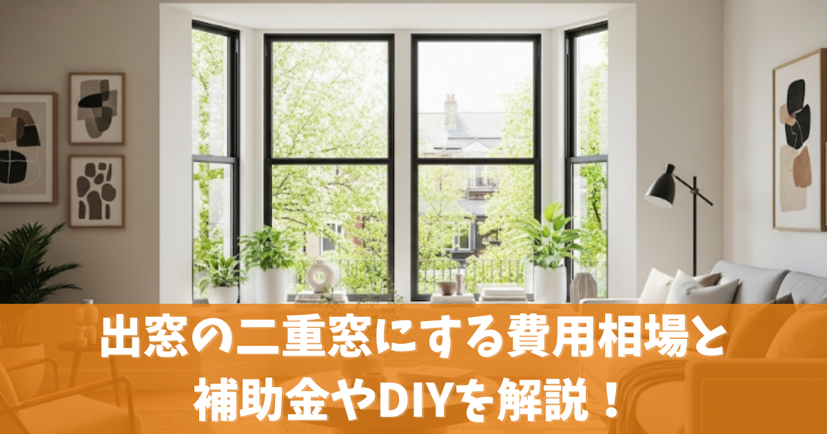 出窓の二重窓にする費用相場と補助金やDIYを解説！