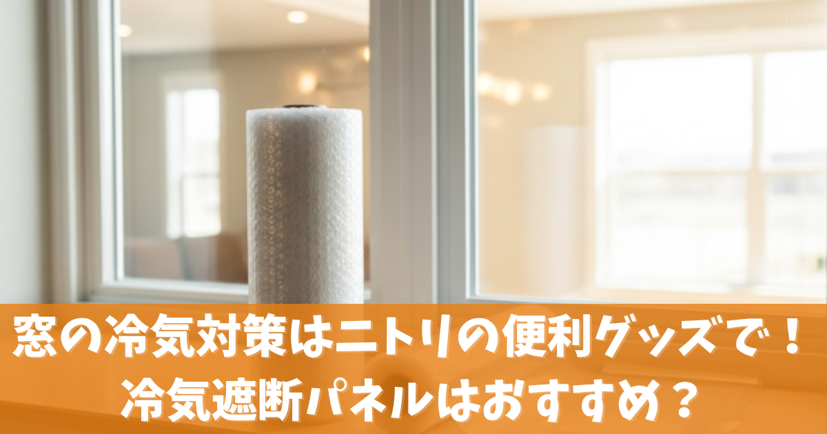 窓の冷気対策はニトリの便利グッズで！冷気遮断パネルはおすすめ？
