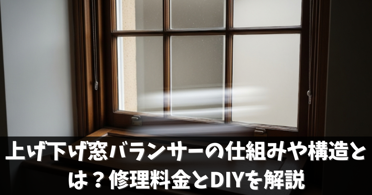 上げ下げ窓バランサーの仕組みや構造とは？修理料金とDIYを解説