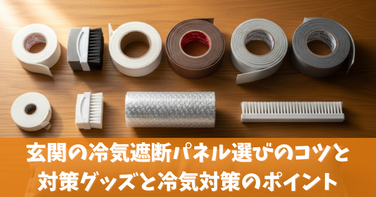 玄関の冷気遮断パネル選びのコツと対策グッズと冷気対策のポイント
