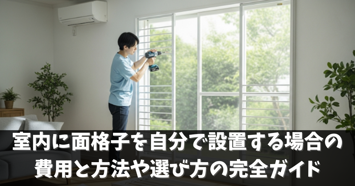 室内に面格子を自分で設置する場合の費用と方法や選び方の完全ガイド