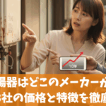 ガス給湯器はどこのメーカーが良い？主要3社の価格と特徴を徹底比較
