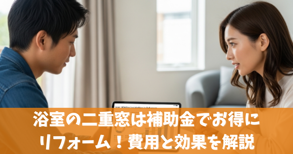 浴室の二重窓は補助金でお得にリフォーム！費用とカビ予防効果を解説