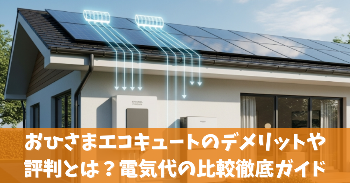おひさまエコキュートのデメリットや評判とは？電気代の比較徹底ガイド