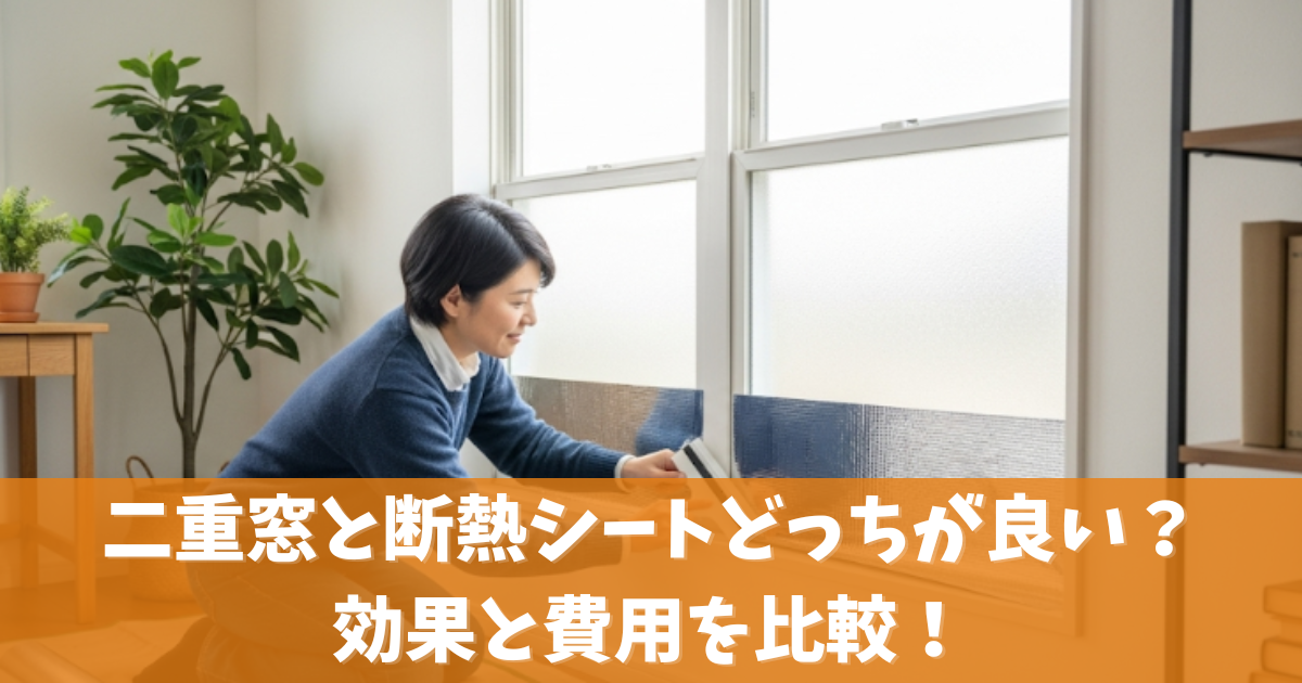 二重窓と断熱シートどっちが良い？効果と費用を比較！