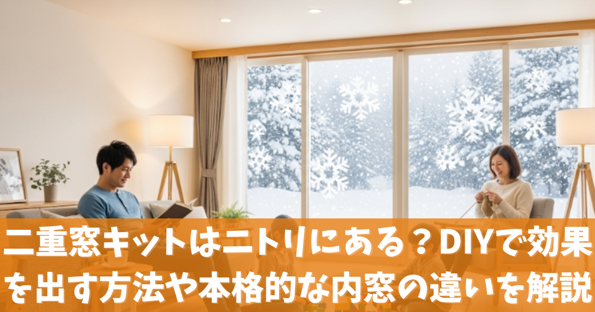 二重窓キットはニトリにある？DIYで効果を出す方法やキットと本格的な内窓の違いを解説