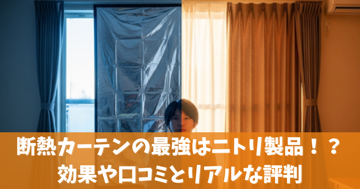 断熱カーテンの最強はニトリ製品！？効果や口コミとリアルな評判