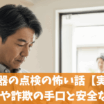 給湯器の点検の怖い話【実録】点検商法や詐欺の手口と安全な対策5選