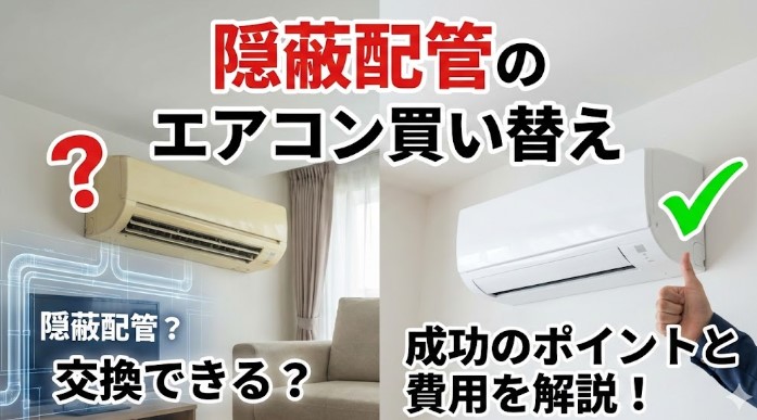 隠蔽配管エアコン買い替えの前に知っておきたいトラブル事例と量販店